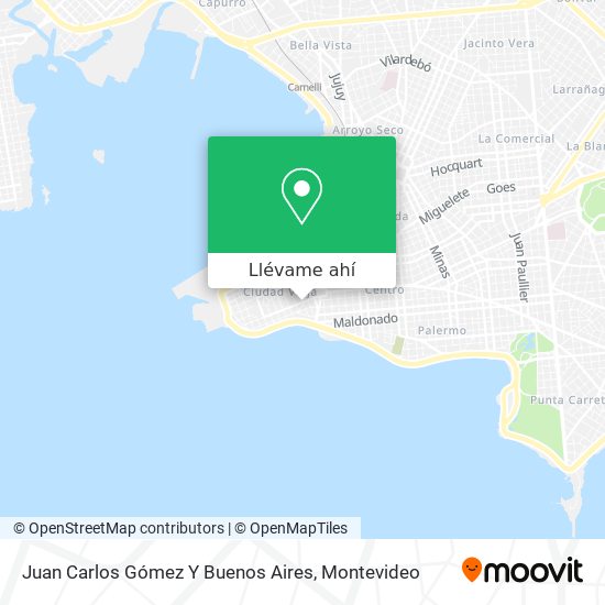 Mapa de Juan Carlos Gómez Y Buenos Aires