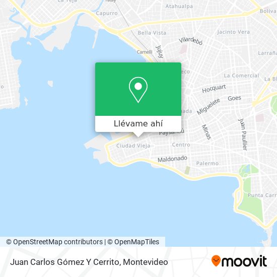 Mapa de Juan Carlos Gómez Y Cerrito