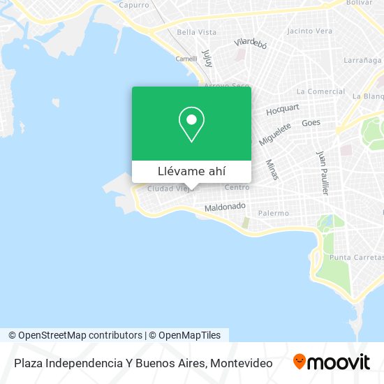 Mapa de Plaza Independencia Y Buenos Aires