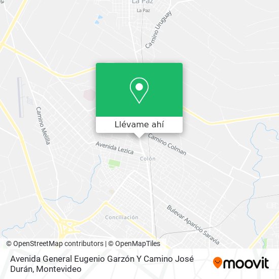 Mapa de Avenida General Eugenio Garzón Y Camino José Durán
