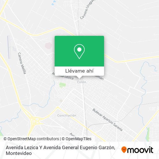 Mapa de Avenida Lezica Y Avenida General Eugenio Garzón