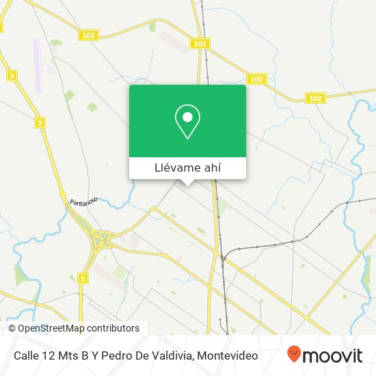 Mapa de Calle 12 Mts B Y Pedro De Valdivia