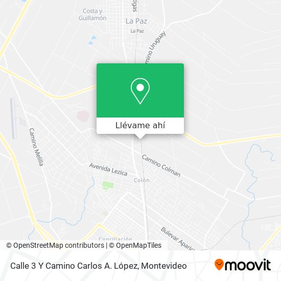 Mapa de Calle 3 Y Camino Carlos A. López