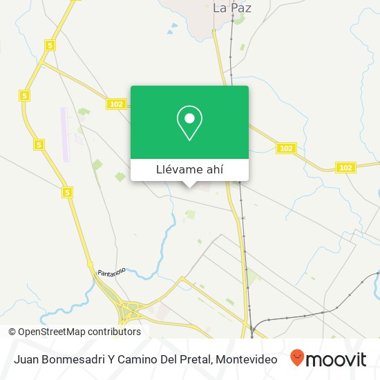 Mapa de Juan Bonmesadri Y Camino Del Pretal