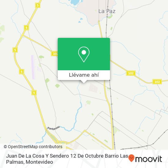 Mapa de Juan De La Cosa Y Sendero 12 De Octubre Barrio Las Palmas