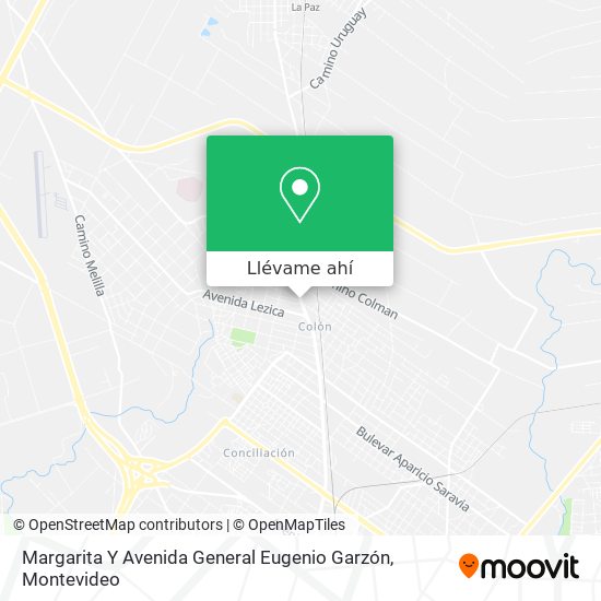 Mapa de Margarita Y Avenida General Eugenio Garzón