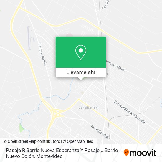 Mapa de Pasaje R Barrio Nueva Esperanza Y Pasaje J Barrio Nuevo Colón