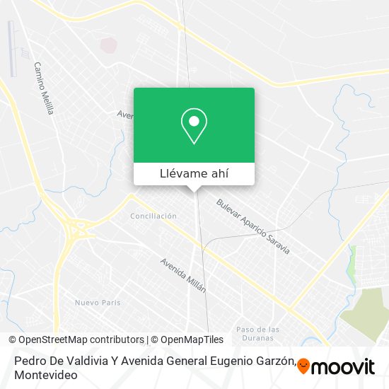 Mapa de Pedro De Valdivia Y Avenida General Eugenio Garzón