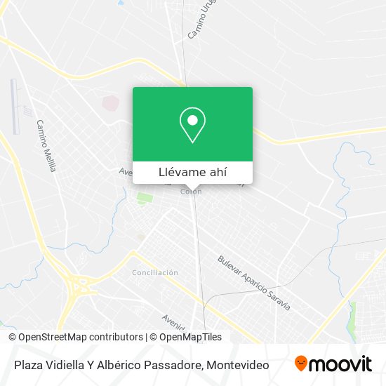 Mapa de Plaza Vidiella Y Albérico Passadore