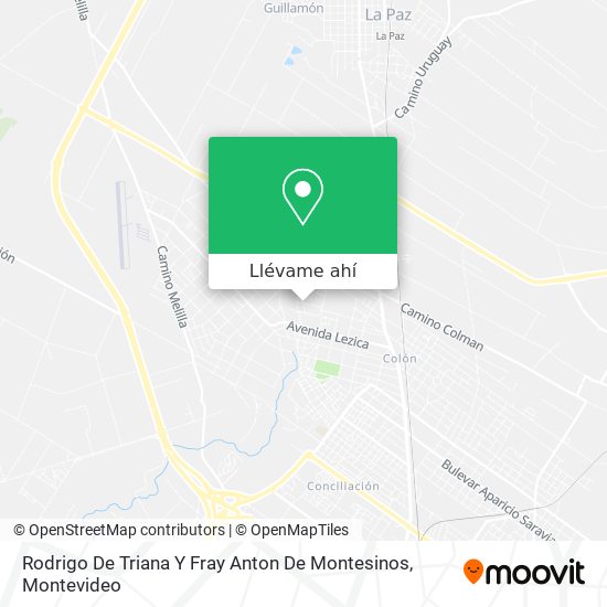 Mapa de Rodrigo De Triana Y Fray Anton De Montesinos