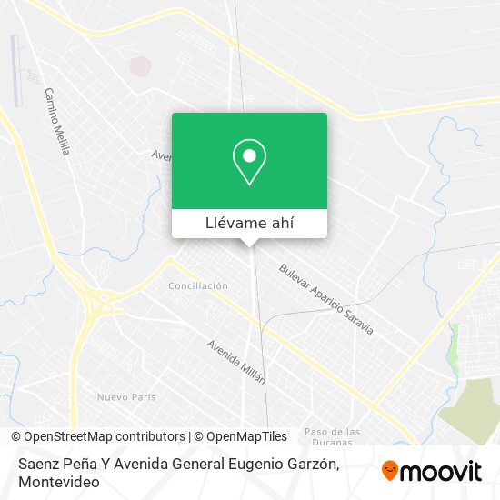 Mapa de Saenz Peña Y Avenida General Eugenio Garzón