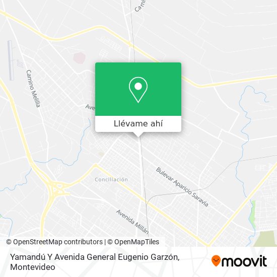 Mapa de Yamandú Y Avenida General Eugenio Garzón