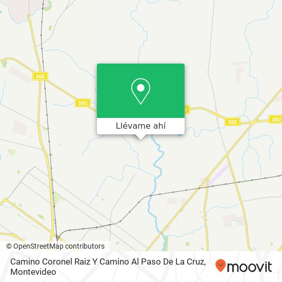 Mapa de Camino Coronel Raiz Y Camino Al Paso De La Cruz