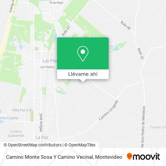 Mapa de Camino Monte Sosa Y Camino Vecinal
