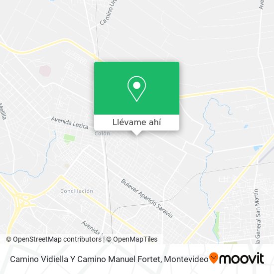 Mapa de Camino Vidiella Y Camino Manuel Fortet