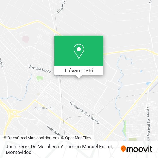 Mapa de Juan Pérez De Marchena Y Camino Manuel Fortet