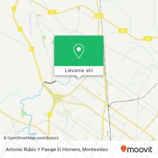 Mapa de Antonio Rubio Y Pasaje El Hornero