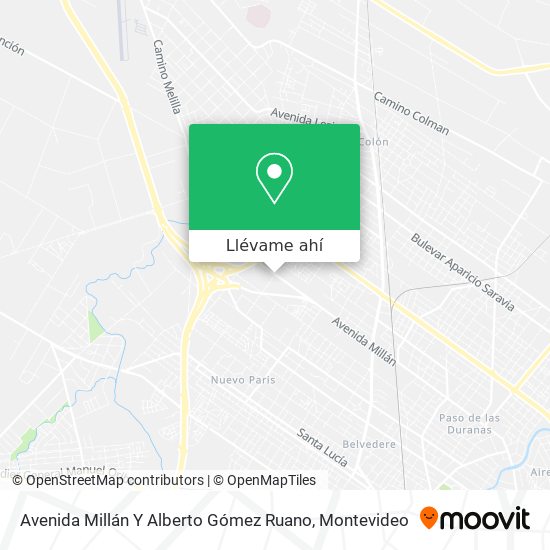 Mapa de Avenida Millán Y Alberto Gómez Ruano