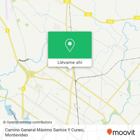 Mapa de Camino General Máximo Santos Y Cuneo