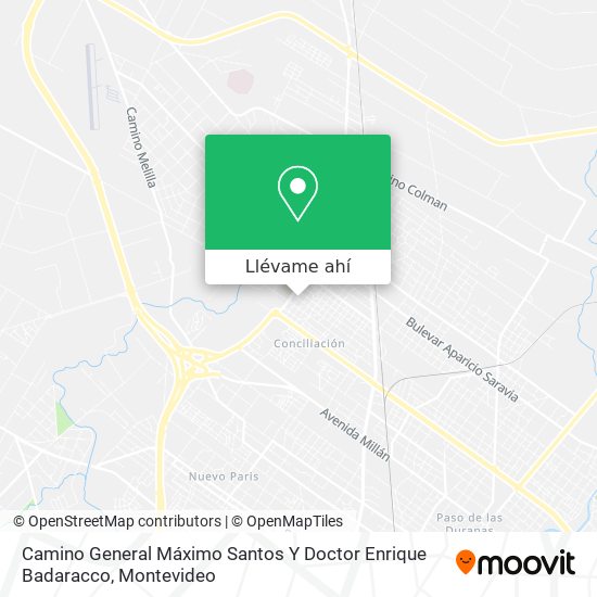 Mapa de Camino General Máximo Santos Y Doctor Enrique Badaracco