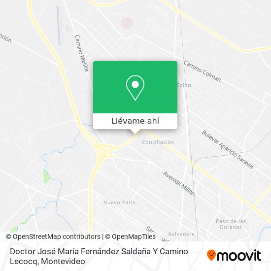 Mapa de Doctor José María Fernández Saldaña Y Camino Lecocq