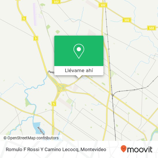Mapa de Romulo F Rossi Y Camino Lecocq