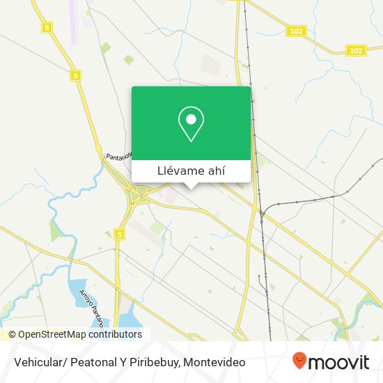 Mapa de Vehicular/ Peatonal Y Piribebuy