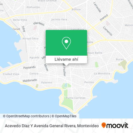 Mapa de Acevedo Díaz Y Avenida General Rivera