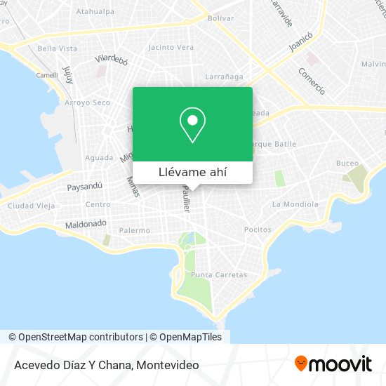 Mapa de Acevedo Díaz Y Chana