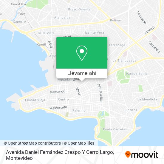 Mapa de Avenida Daniel Fernández Crespo Y Cerro Largo