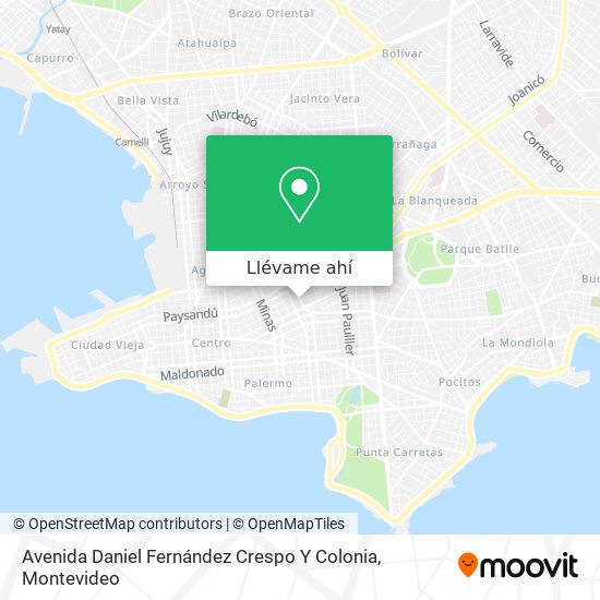 Mapa de Avenida Daniel Fernández Crespo Y Colonia