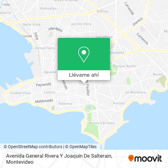 Mapa de Avenida General Rivera Y Joaquín De Salterain