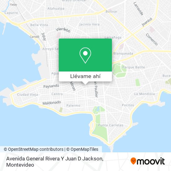 Mapa de Avenida General Rivera Y Juan D Jackson