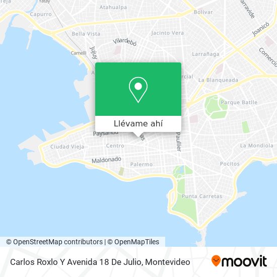 Mapa de Carlos Roxlo Y Avenida 18 De Julio