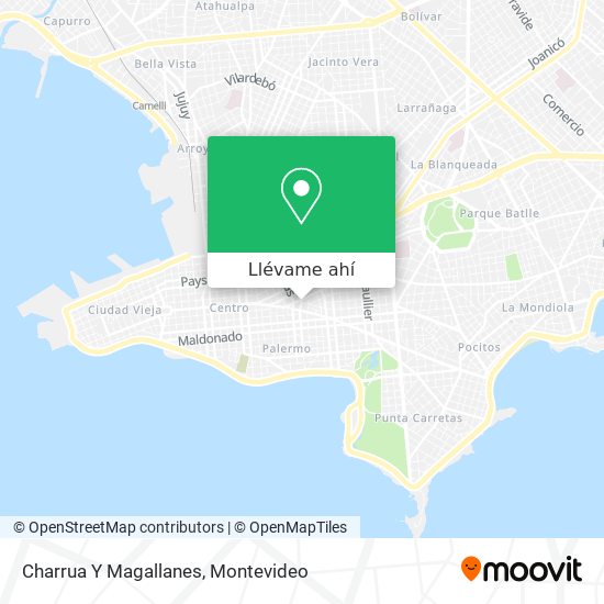 Mapa de Charrua Y Magallanes