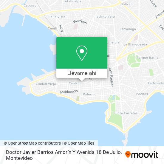 Mapa de Doctor Javier Barrios Amorín Y Avenida 18 De Julio