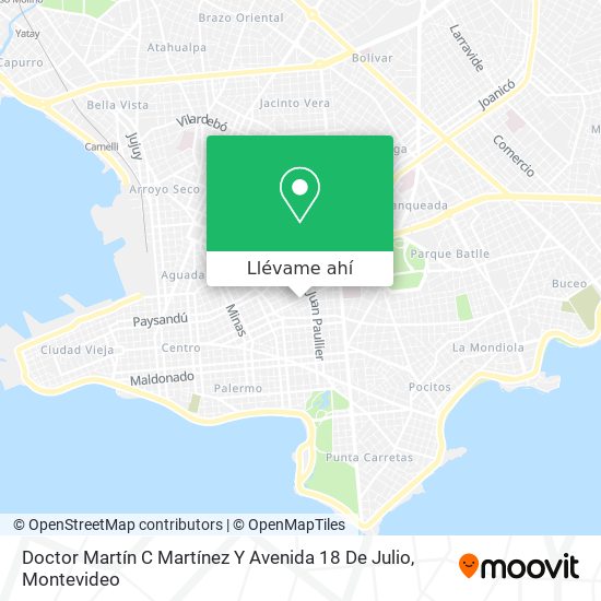Mapa de Doctor Martín C Martínez Y Avenida 18 De Julio