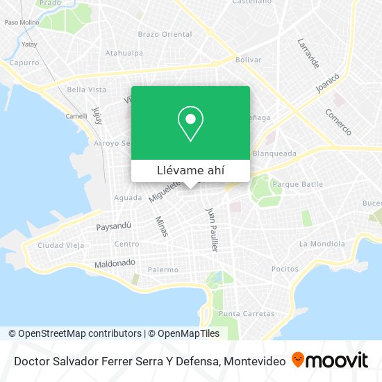 Mapa de Doctor Salvador Ferrer Serra Y Defensa