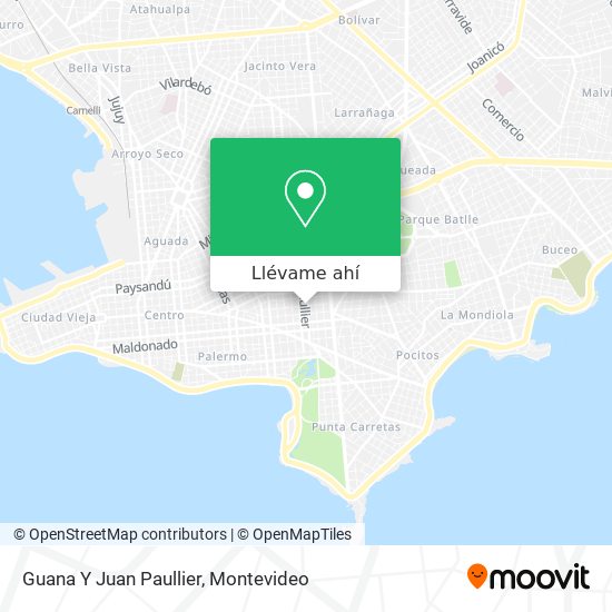 Mapa de Guana Y Juan Paullier