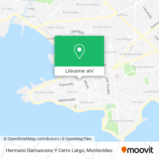 Mapa de Hermano Damasceno Y Cerro Largo
