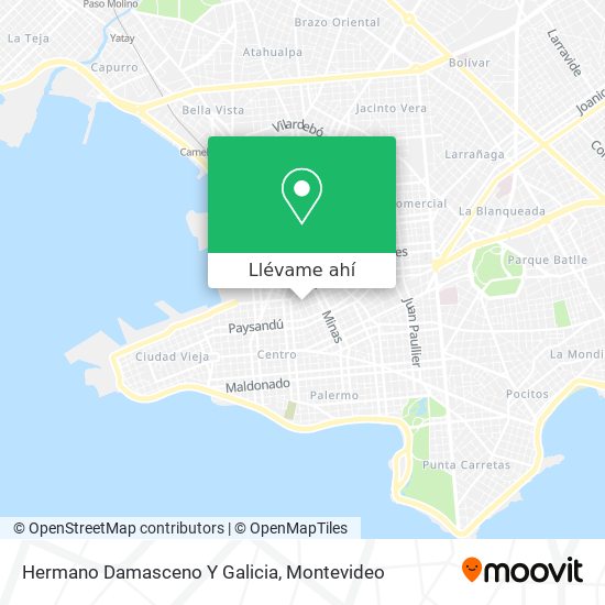 Mapa de Hermano Damasceno Y Galicia
