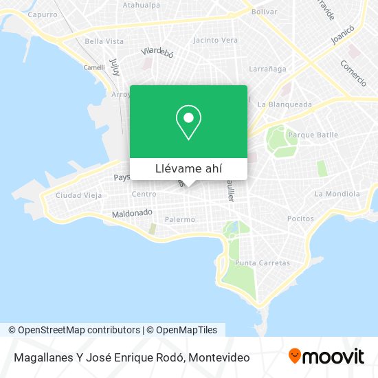 Mapa de Magallanes Y José Enrique Rodó