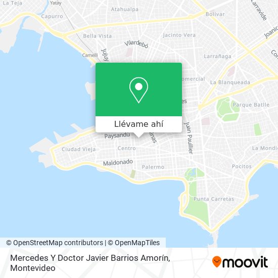 Mapa de Mercedes Y Doctor Javier Barrios Amorín