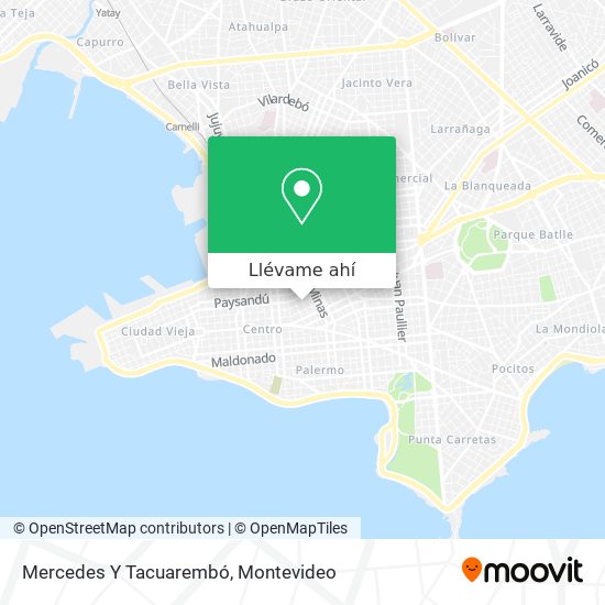 Mapa de Mercedes Y Tacuarembó