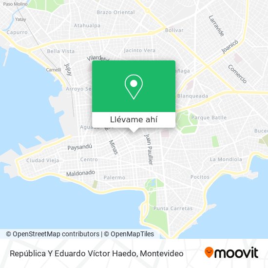 Mapa de República Y Eduardo Víctor Haedo