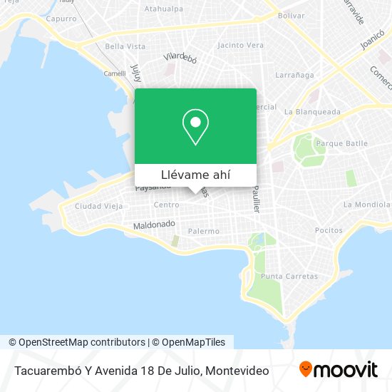 Mapa de Tacuarembó Y Avenida 18 De Julio