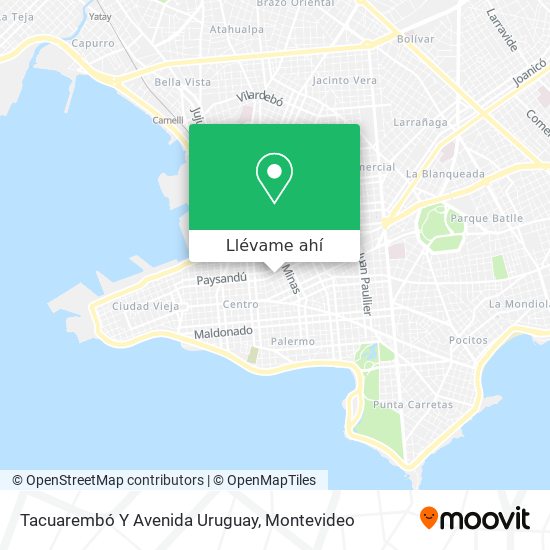 Mapa de Tacuarembó Y Avenida Uruguay