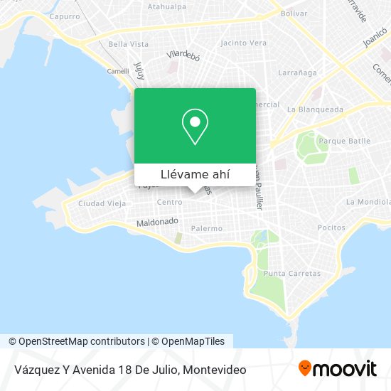Mapa de Vázquez Y Avenida 18 De Julio