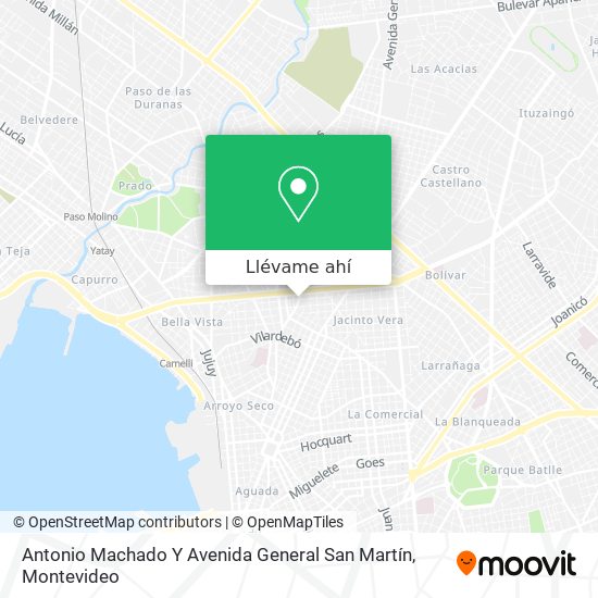 Mapa de Antonio Machado Y Avenida General San Martín