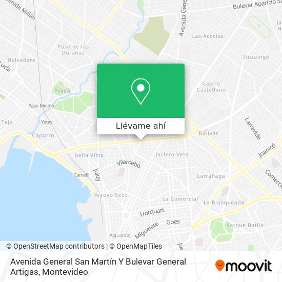 Mapa de Avenida General San Martín Y Bulevar General Artigas